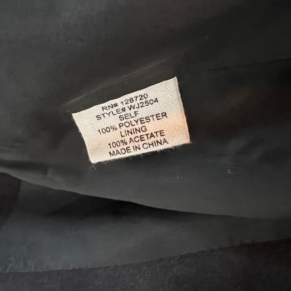 LOST APRIL navy blue suede jacket (small) - Picture 5 of 5